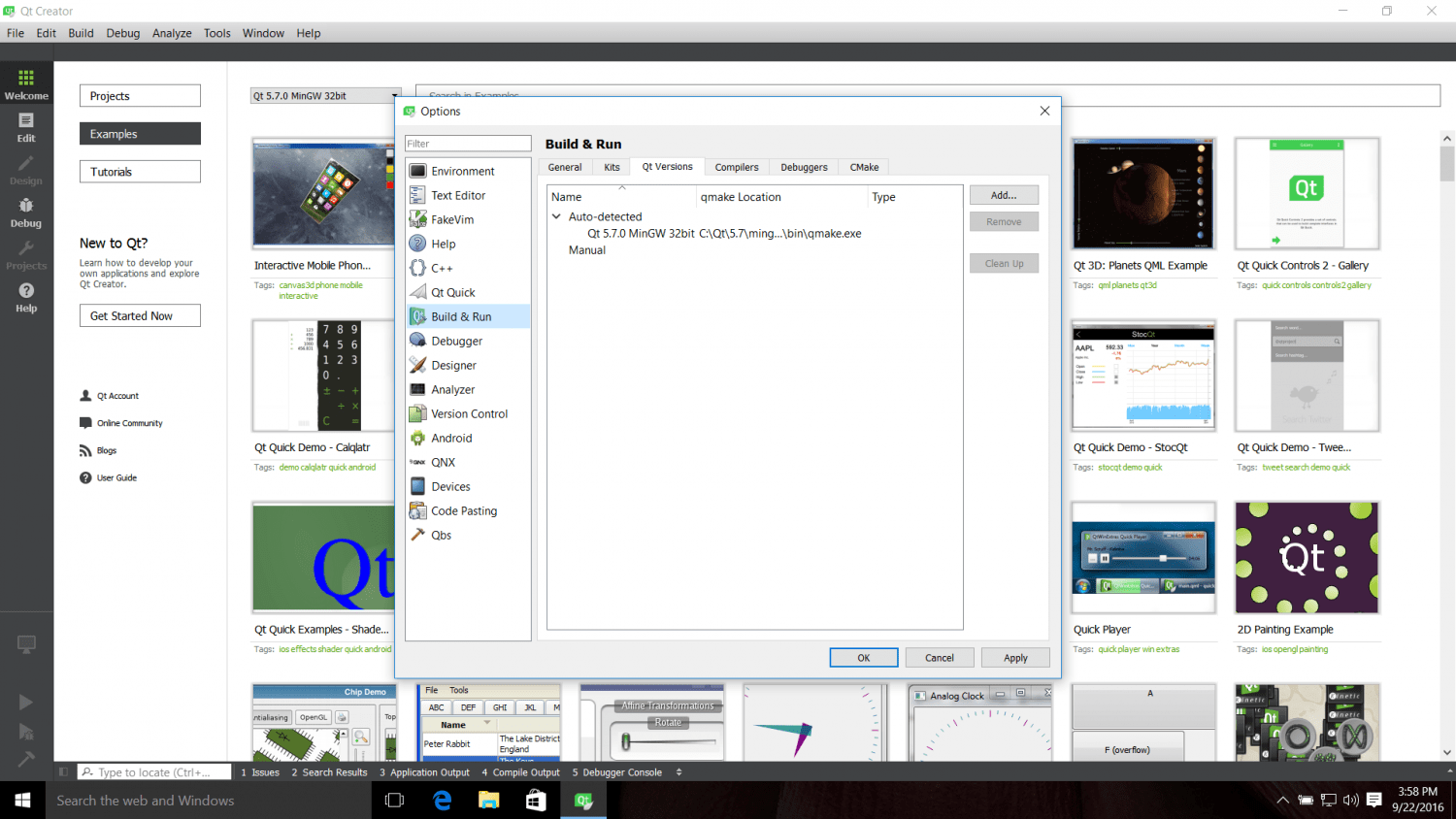 Getting Started With Qt and Qt Creator on Windows ICS